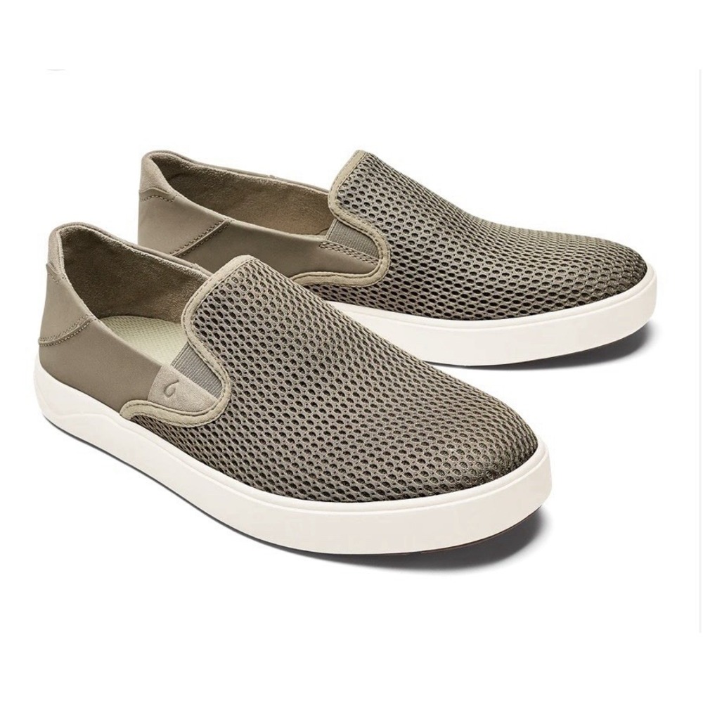 Olukai Men's Size 9.5 Lae'ahi Slip On Sneaker Clay Mesh Lightweight Travel Shoes